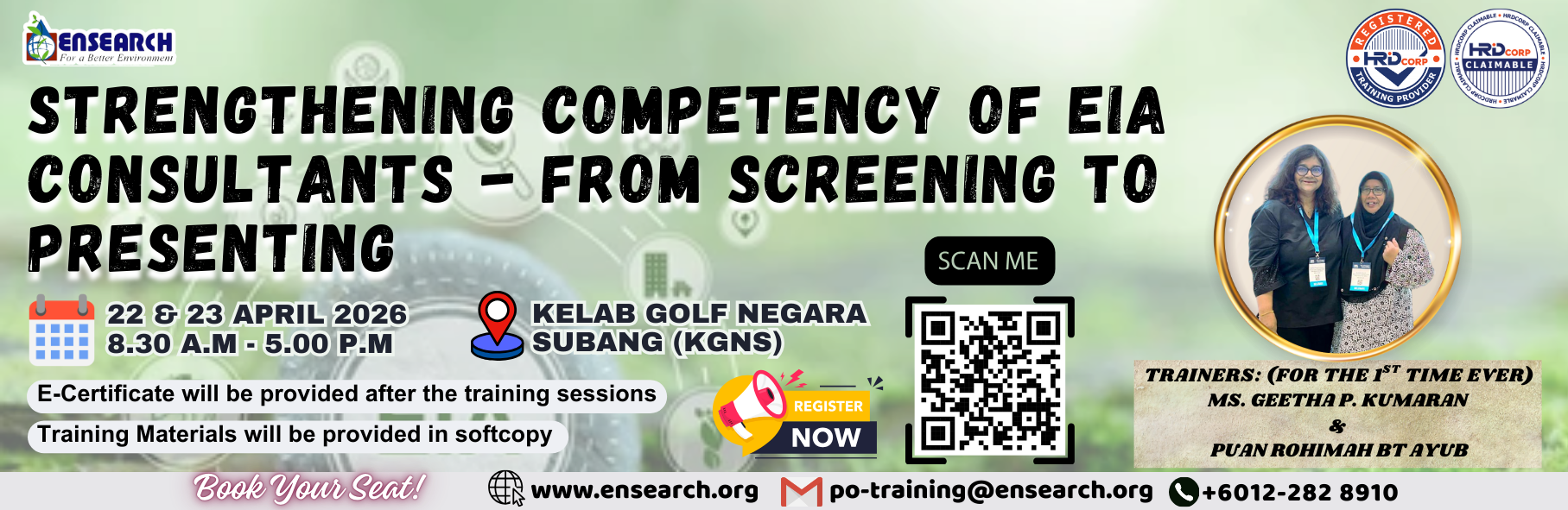 Banner_STRENGTHENING COMPETENCY OF EIA CONSULTANTS - FROM SCREENING TO PRESENTING